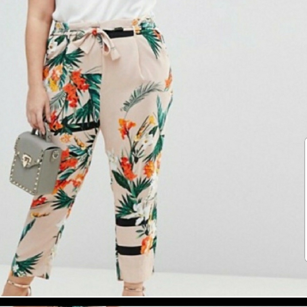 River Island Tropical Print Pants